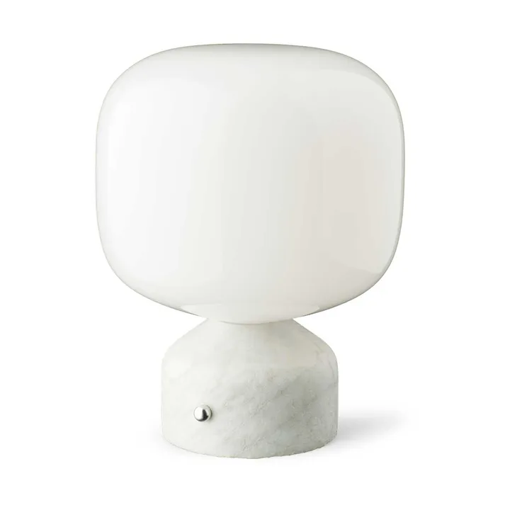 Meemo portabel bordlampe 23 cm - White marble - Gejst