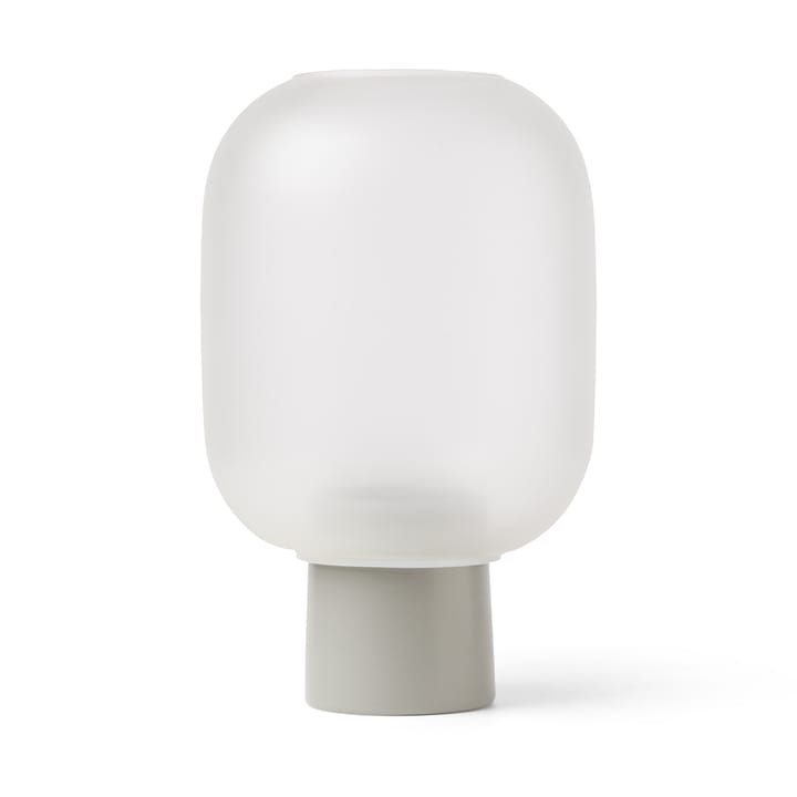 Nebl krukke med frostat glass stor Ø25 cm, Grå Gejst