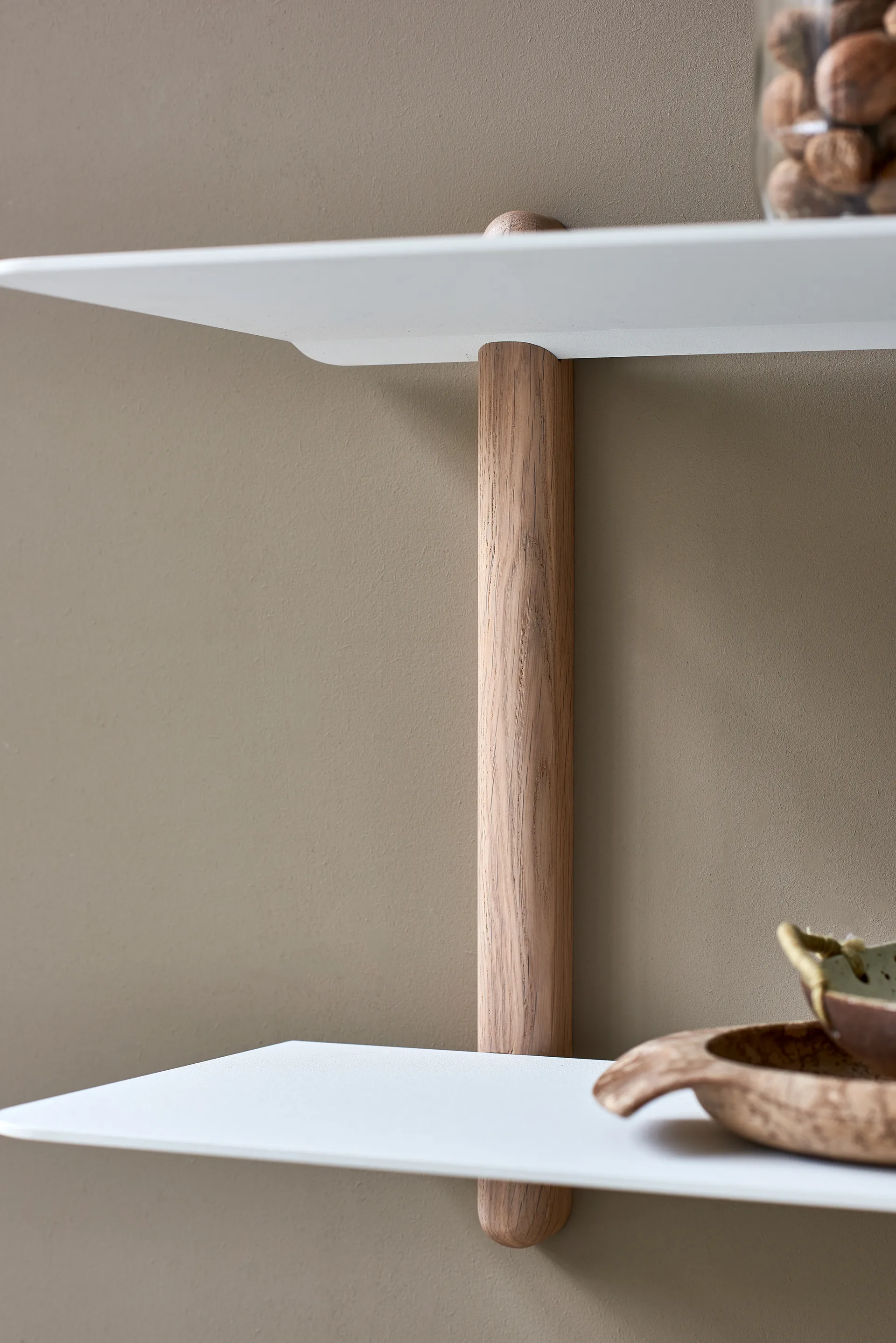 Nivo hylle F large, Lys eik-hvit Gejst