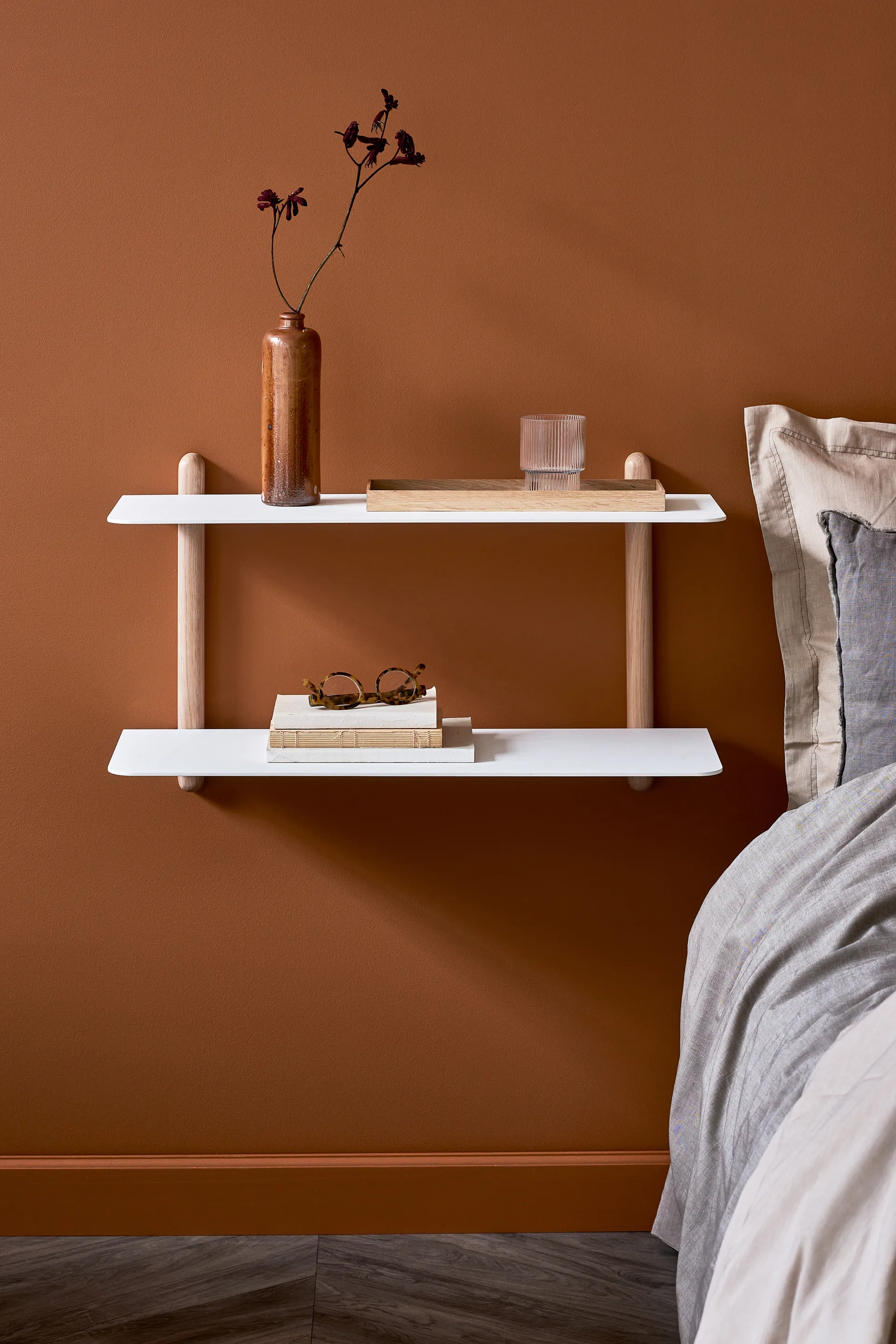 Nivo hylle F large, Lys eik-hvit Gejst