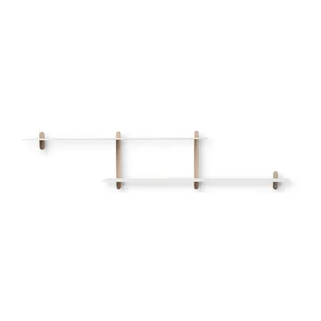 Nivo hylle H large - Lys eik-hvit - Gejst