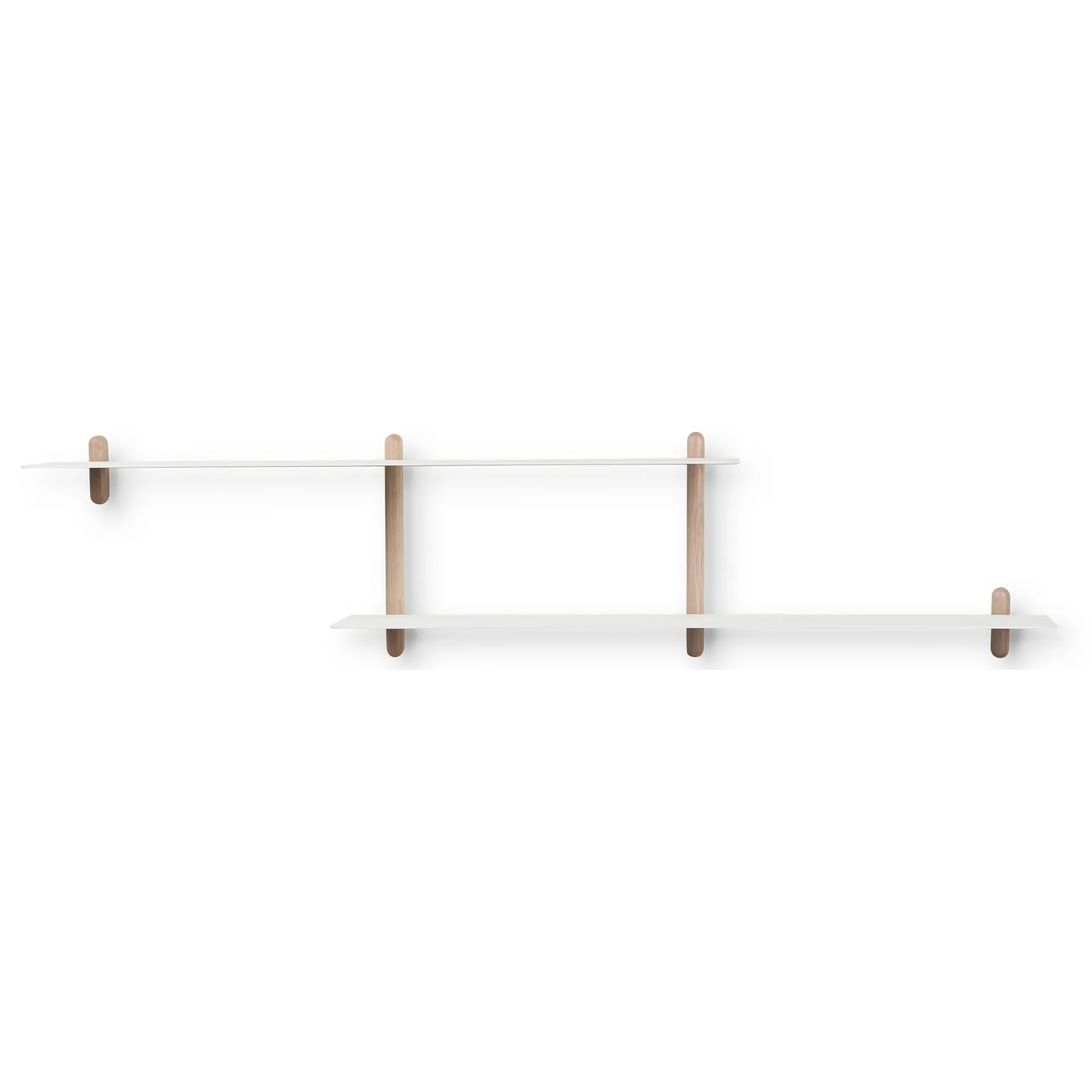 Nivo hylle H, Lys eik-hvit Gejst