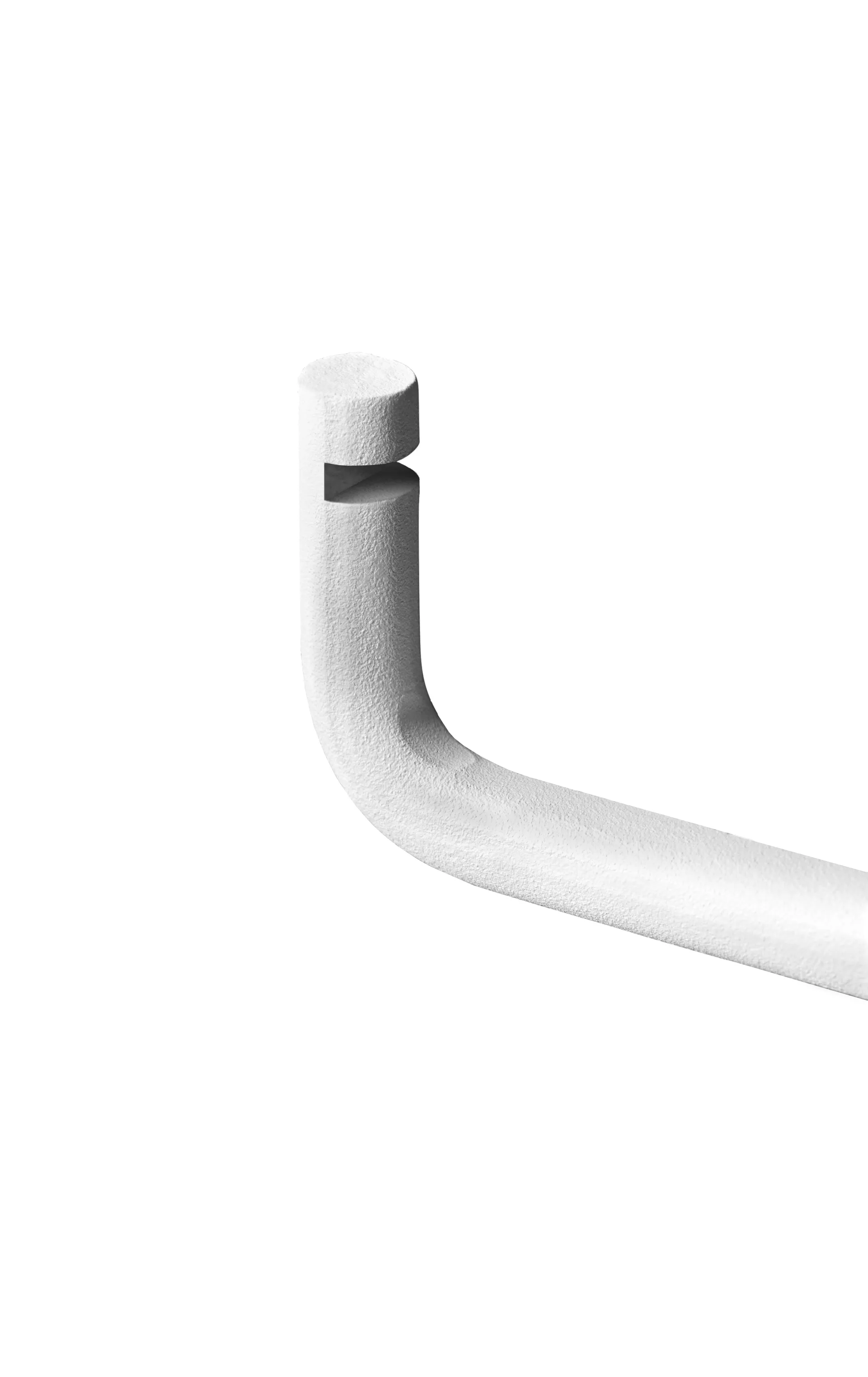 Nivo stang til hylle, Hvit Gejst