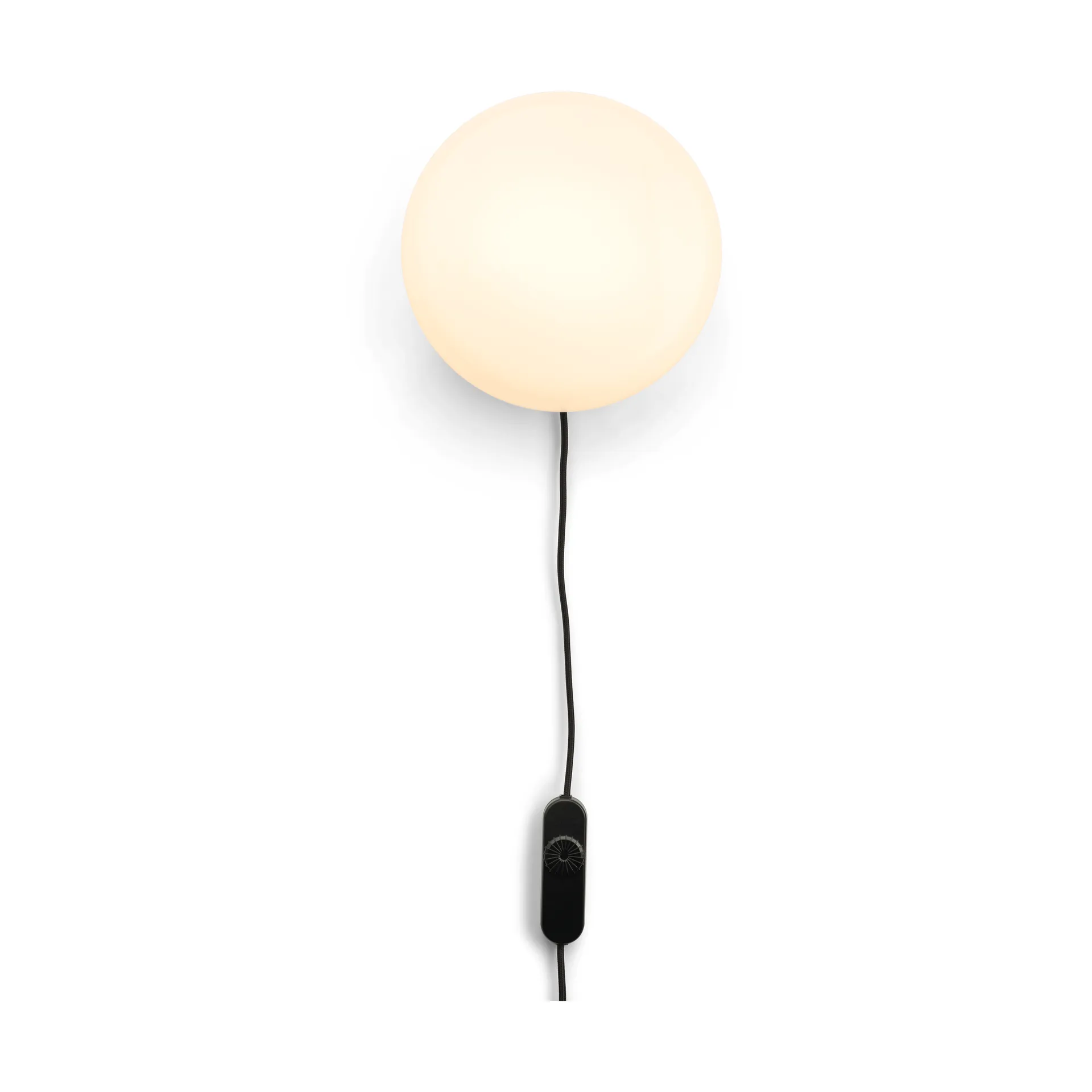 Opa vegglampe 21,5 cm, Opalglas-black Gejst
