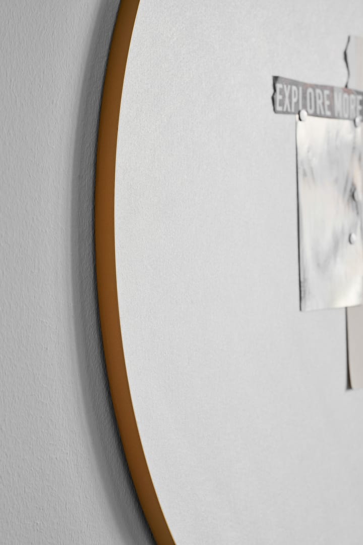 Retell pinboard oppslagstavle Ø 80 cm, Hvit-messing Gejst