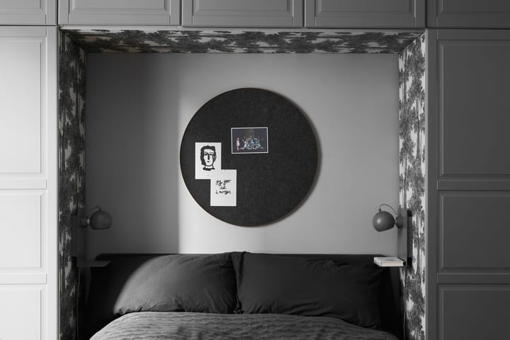 Retell pinboard oppslagstavle Ø 80 cm, Svart-messing Gejst