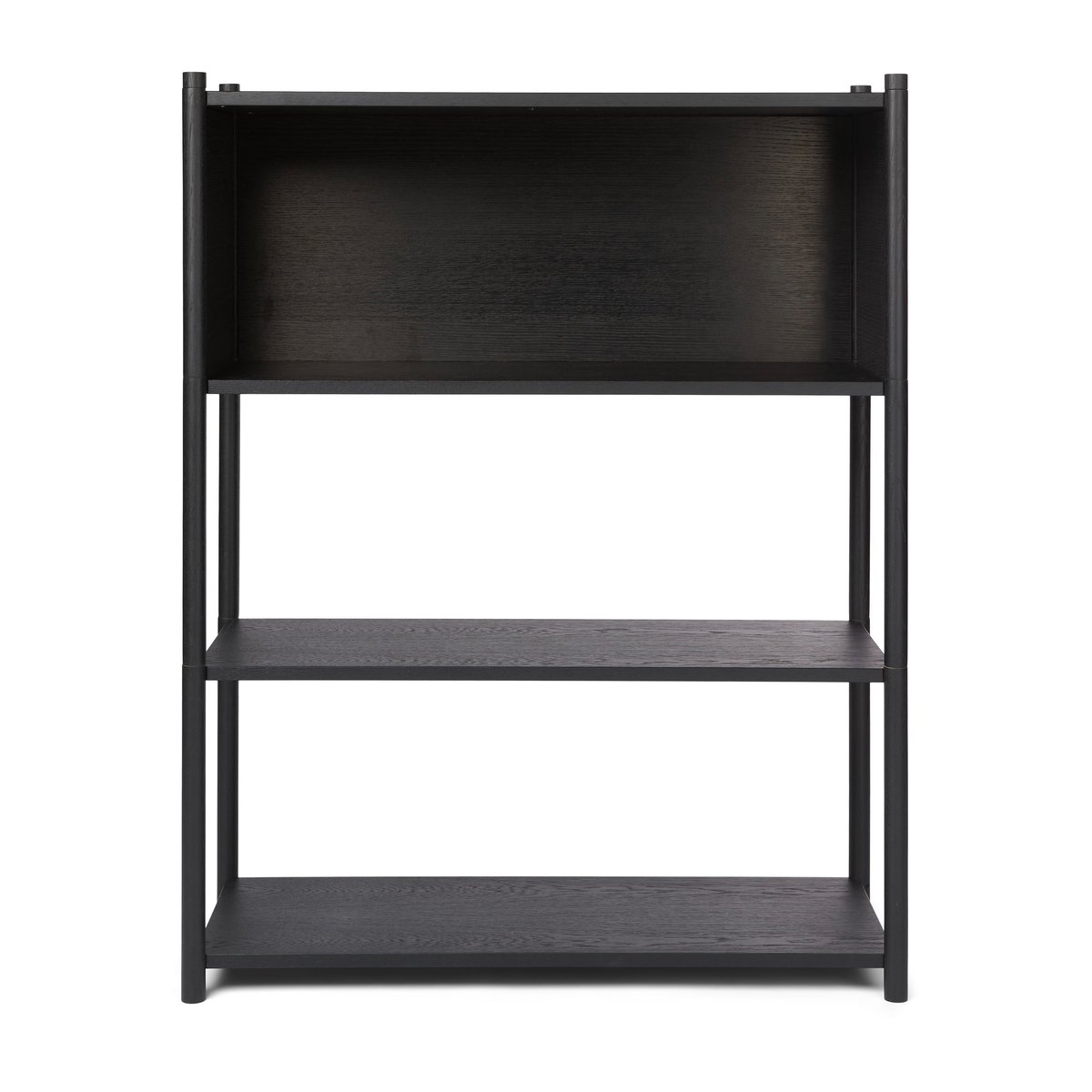 Gejst Sceene bookcase B Svartbeiset eik