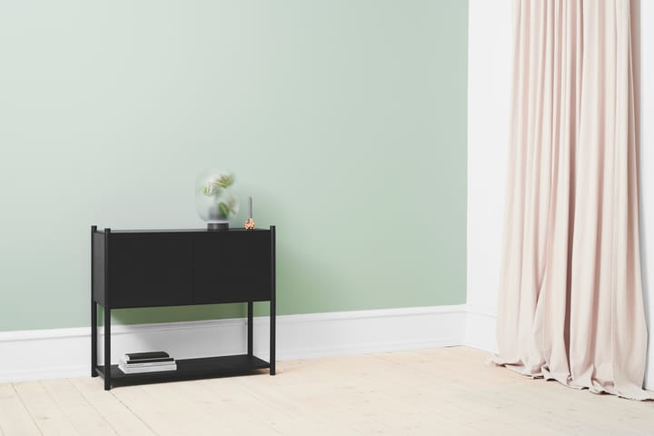 Sceene bookcase C, Svartbeiset eik Gejst