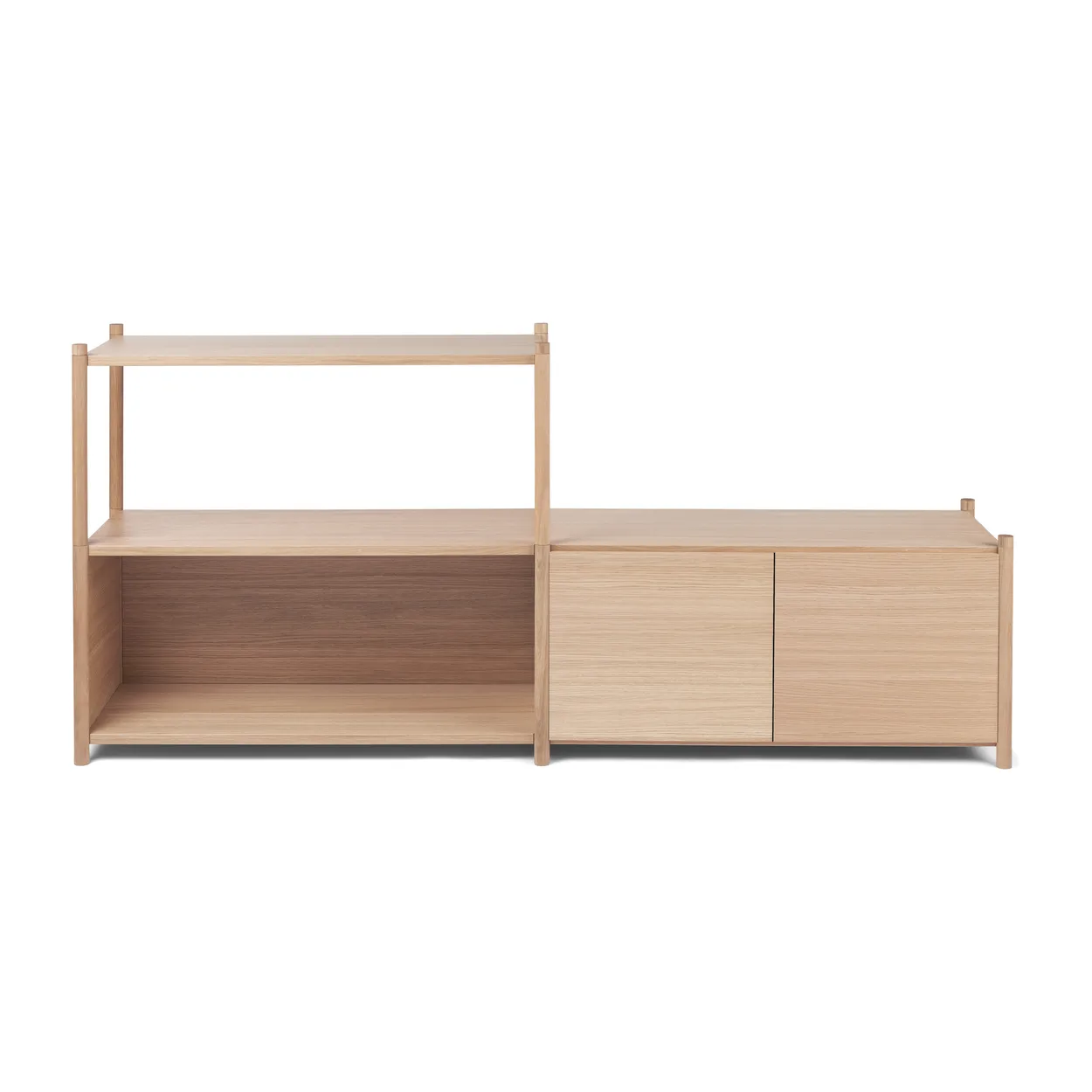 Gejst Sceene bookcase D Lys eik | Skandinavisk Design | Hyller & Hyllesystem | Brun