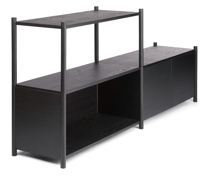 Sceene bookcase D - Svartbeiset eik - Gejst