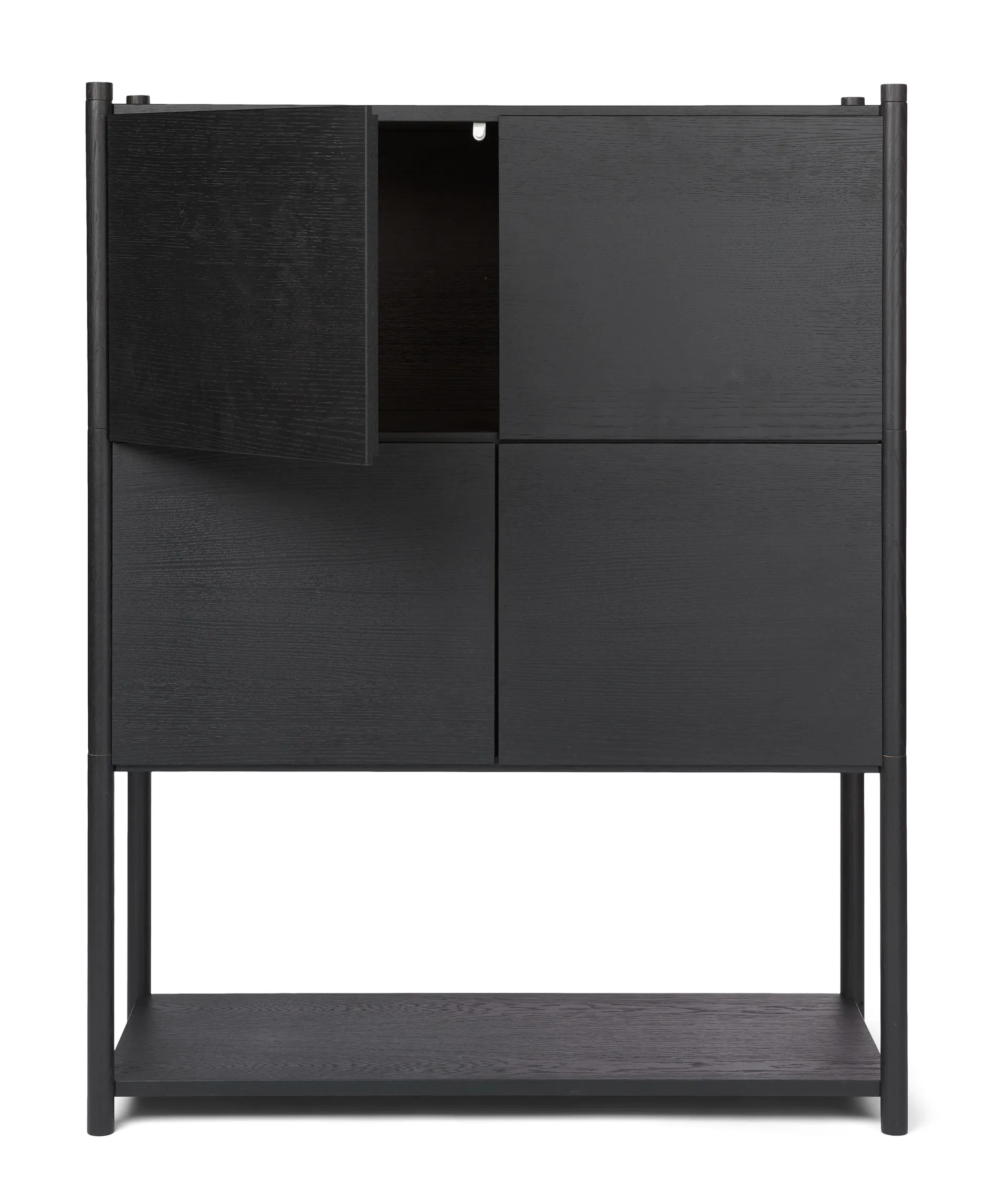 Sceene bookcase E, Svartbeiset eik Gejst