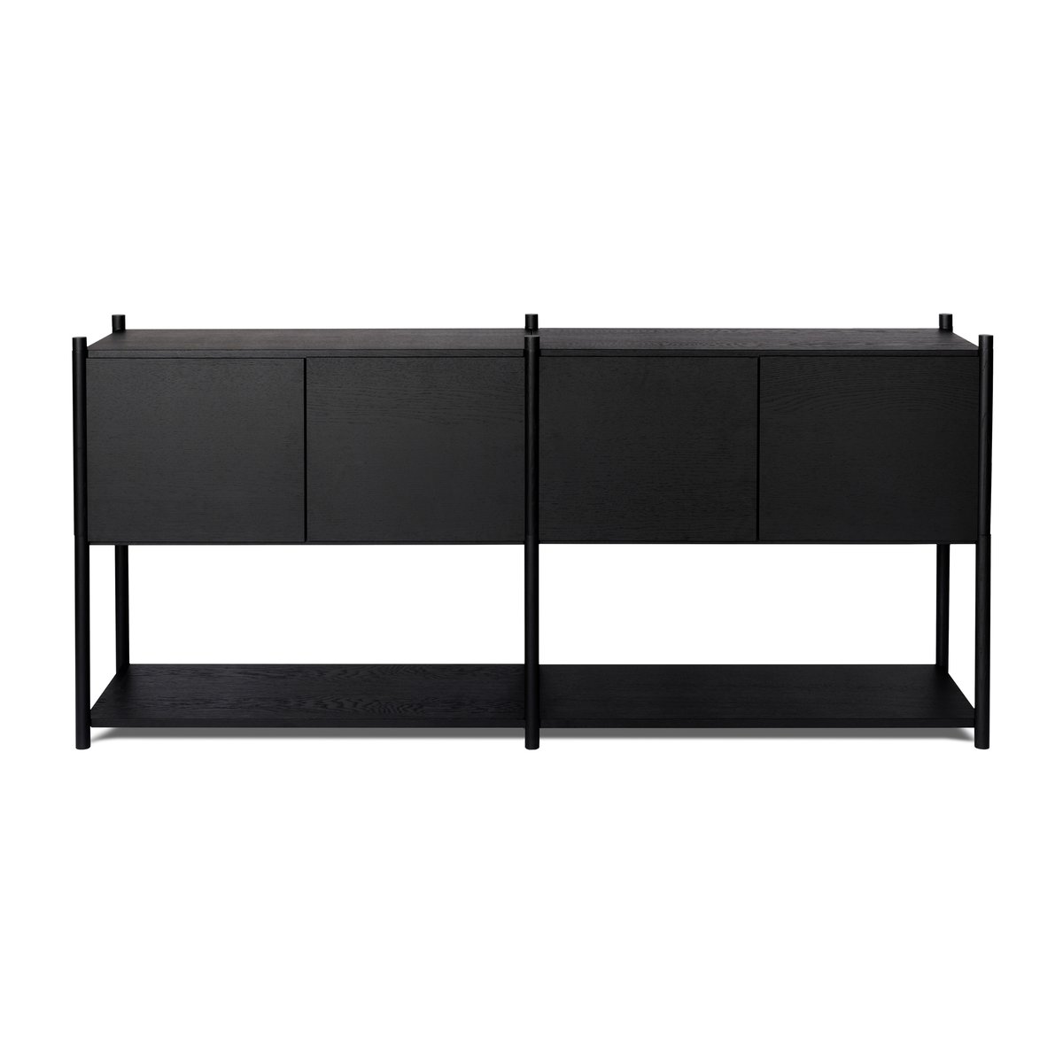 Gejst Sceene bookcase H Svartbeiset eik