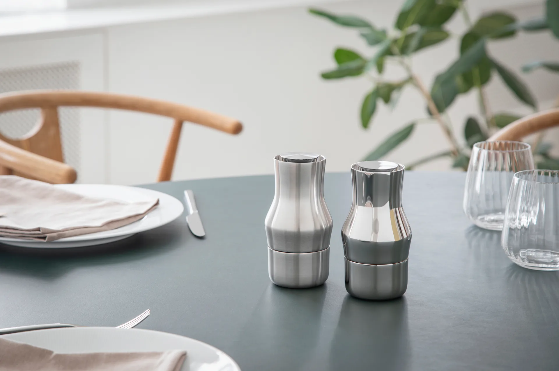 Dorotea krydderkvern 14 cm, Matt stål Gense