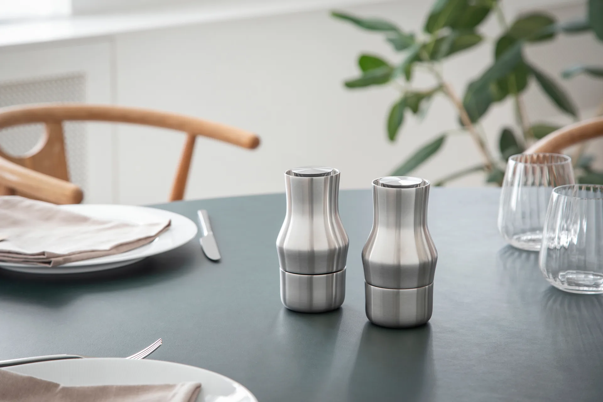 Dorotea krydderkvern 14 cm, Matt stål Gense