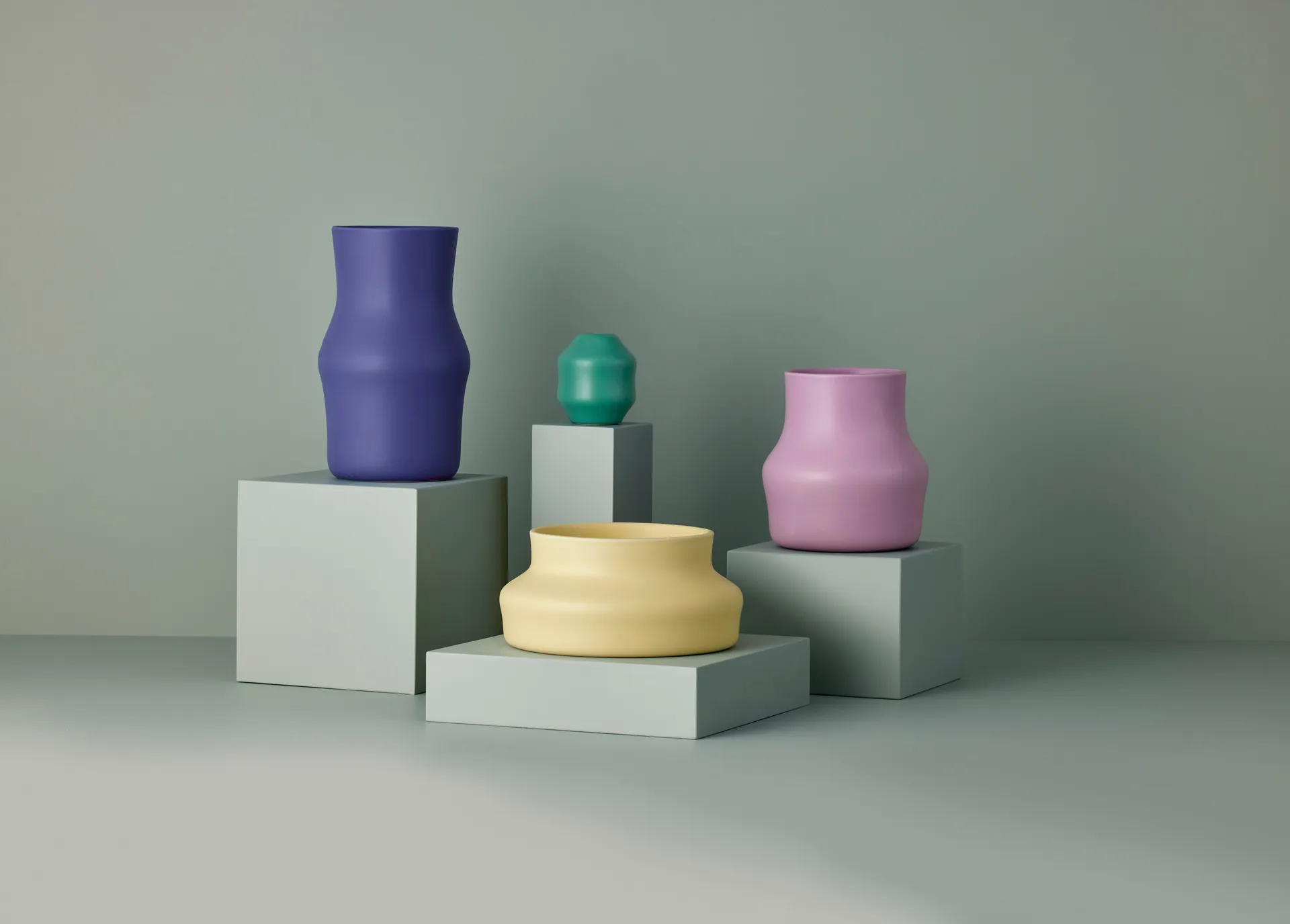 Dorotea vase 9 x 10 cm, Sea green Gense