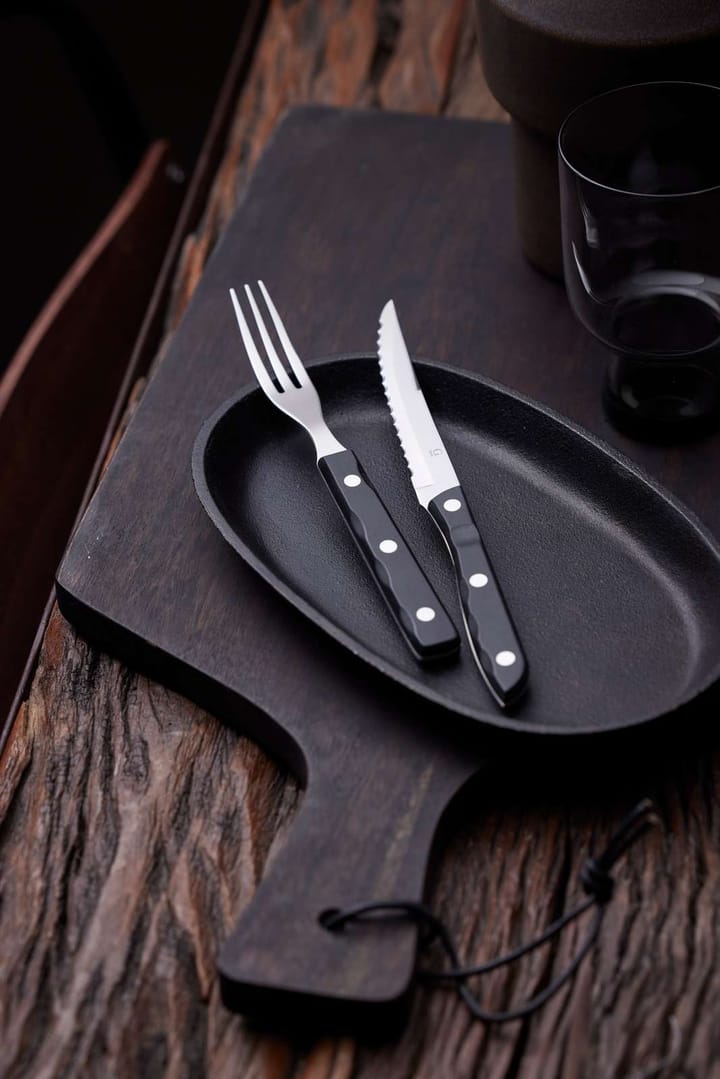Old Farmer black grillbestikk 12 deler, 12 deler Gense