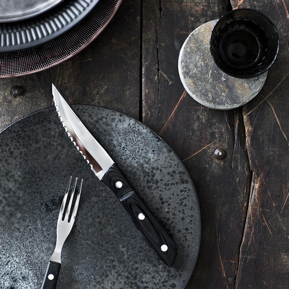 Old Farmer XL Micarta kjøttkniv, 4-pakk Gense