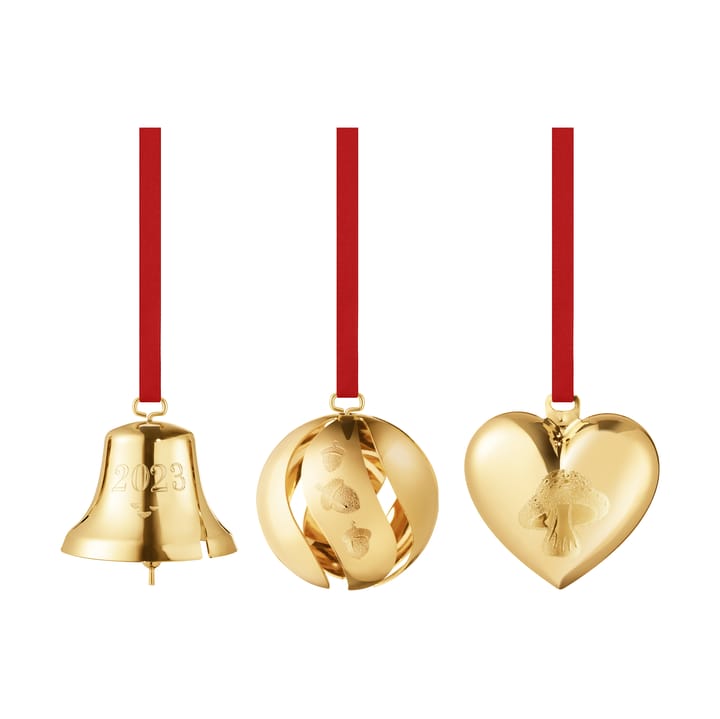 2023 gavesett 3 deler, Gullbelagt Georg Jensen