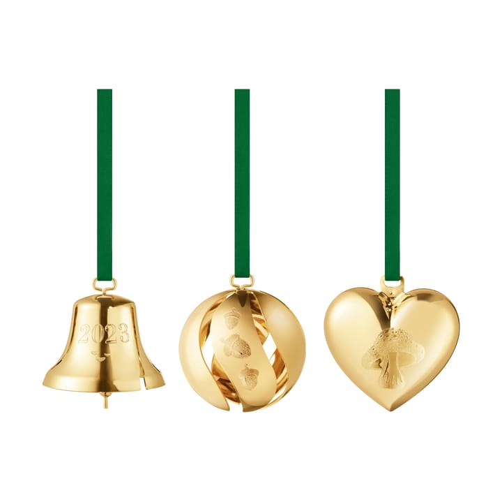2023 gavesett 3 deler, Gullbelagt Georg Jensen