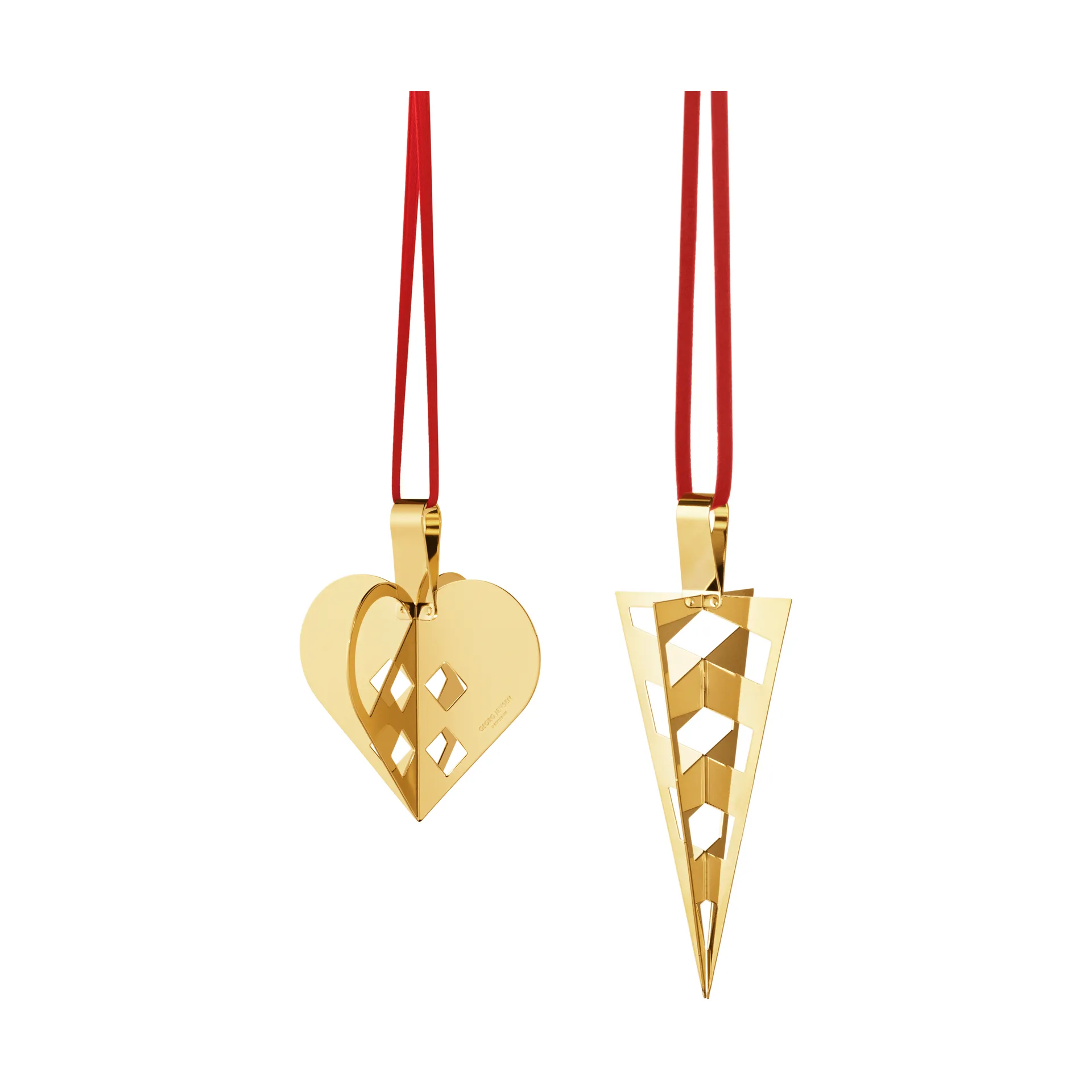 2025 års gavesett 2 deler, Gullbelagt messing Georg Jensen