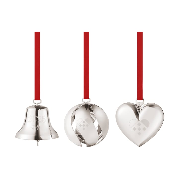 2025 års gavesett 3 deler - Palladiumbelagt messing - Georg Jensen