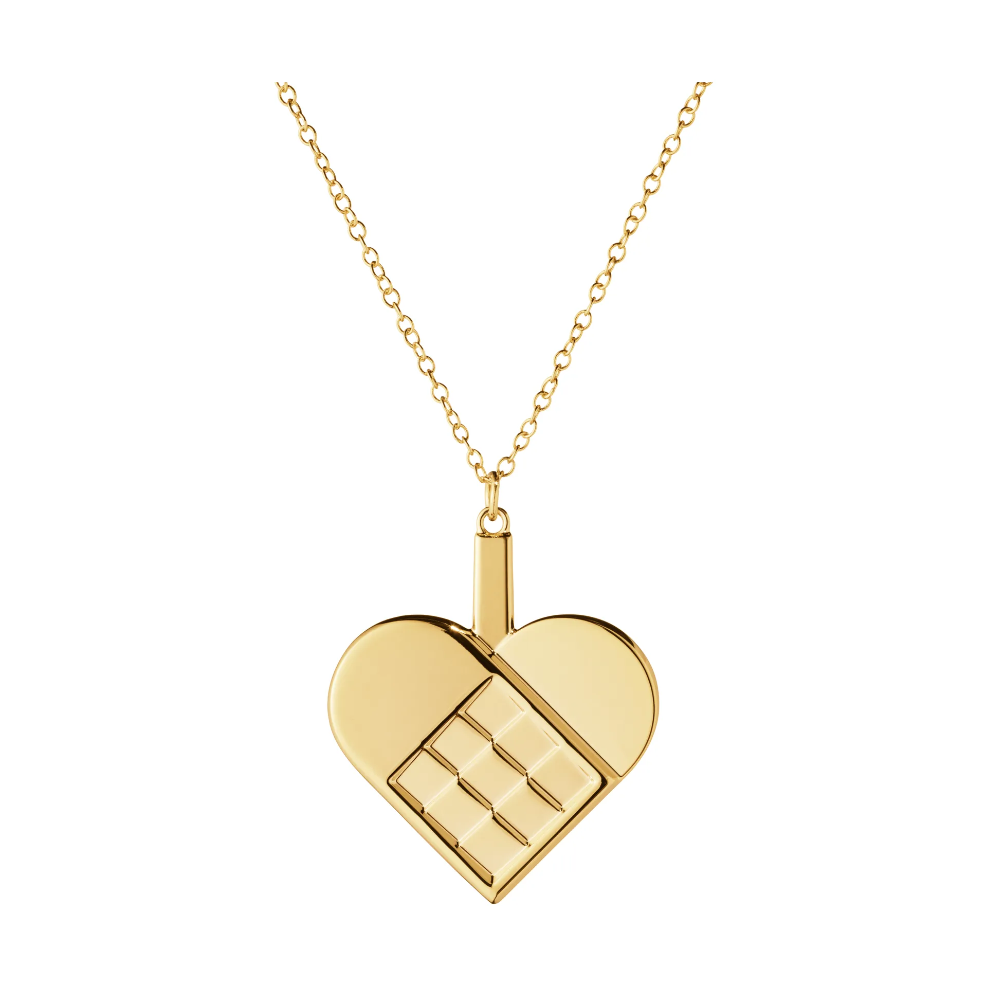 2025 års julepynt hjerte, Gullbelagt zinklegering Georg Jensen