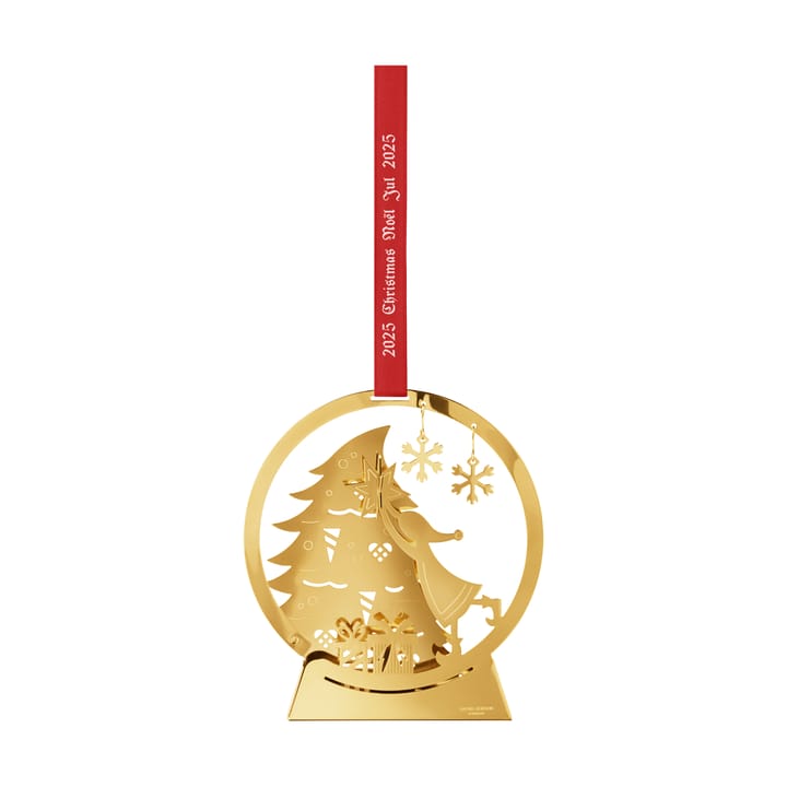 2025 års julepynt snøkule - Gullbelagt messing - Georg Jensen