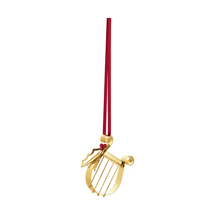 2026 års julepynt - Harpe, gull - Georg Jensen