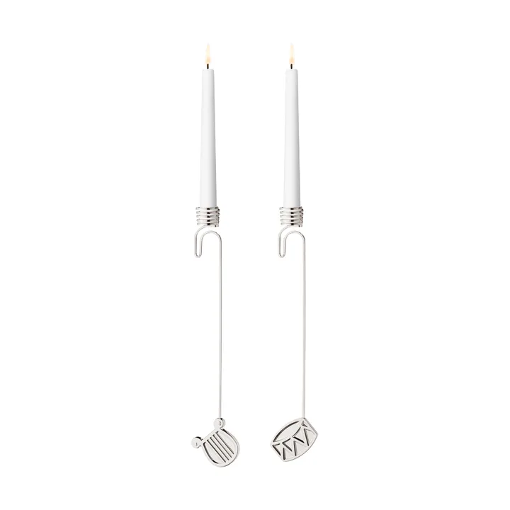 2026 års lysestakesett - Palladium - Georg Jensen