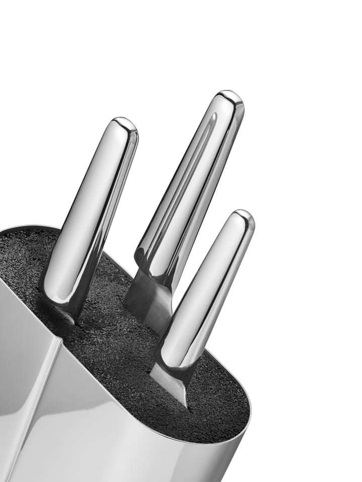 Alfredo knivblokk, Rustfritt stål-sølv Georg Jensen