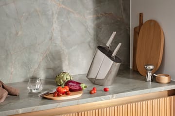 Alfredo knivblokk - Rustfritt stål-sølv - Georg Jensen