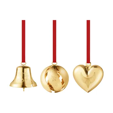 Årets Gavesett 2024, 3 deler - Gullbelagt - Georg Jensen