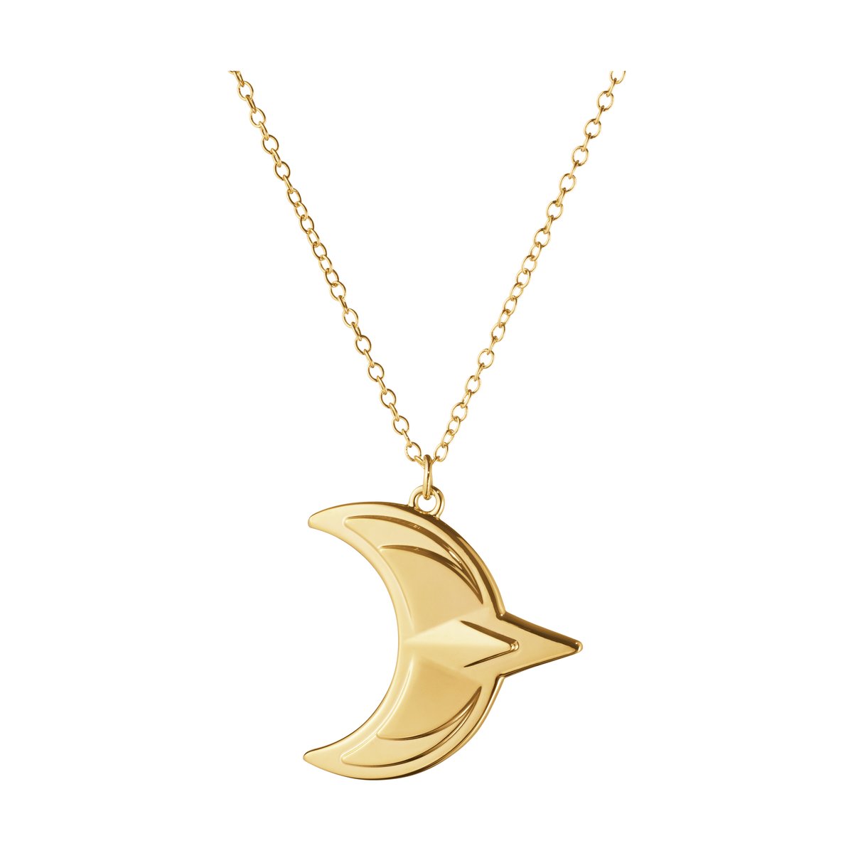Georg Jensen Årets Juleanheng 2024 Måne Gullbelagt
