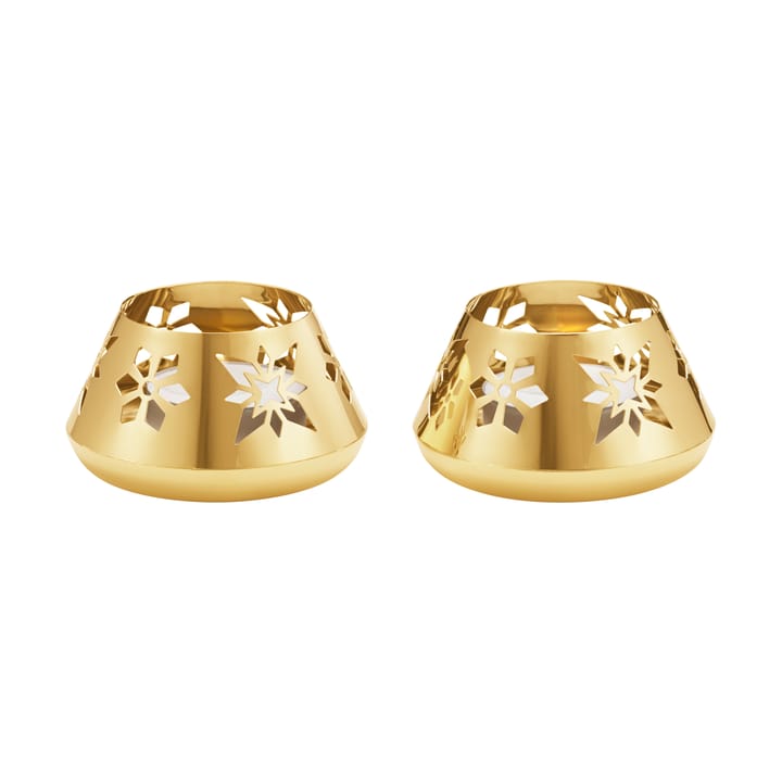 Årets Telysholder 2024 2 stk. - Gullbelagt - Georg Jensen