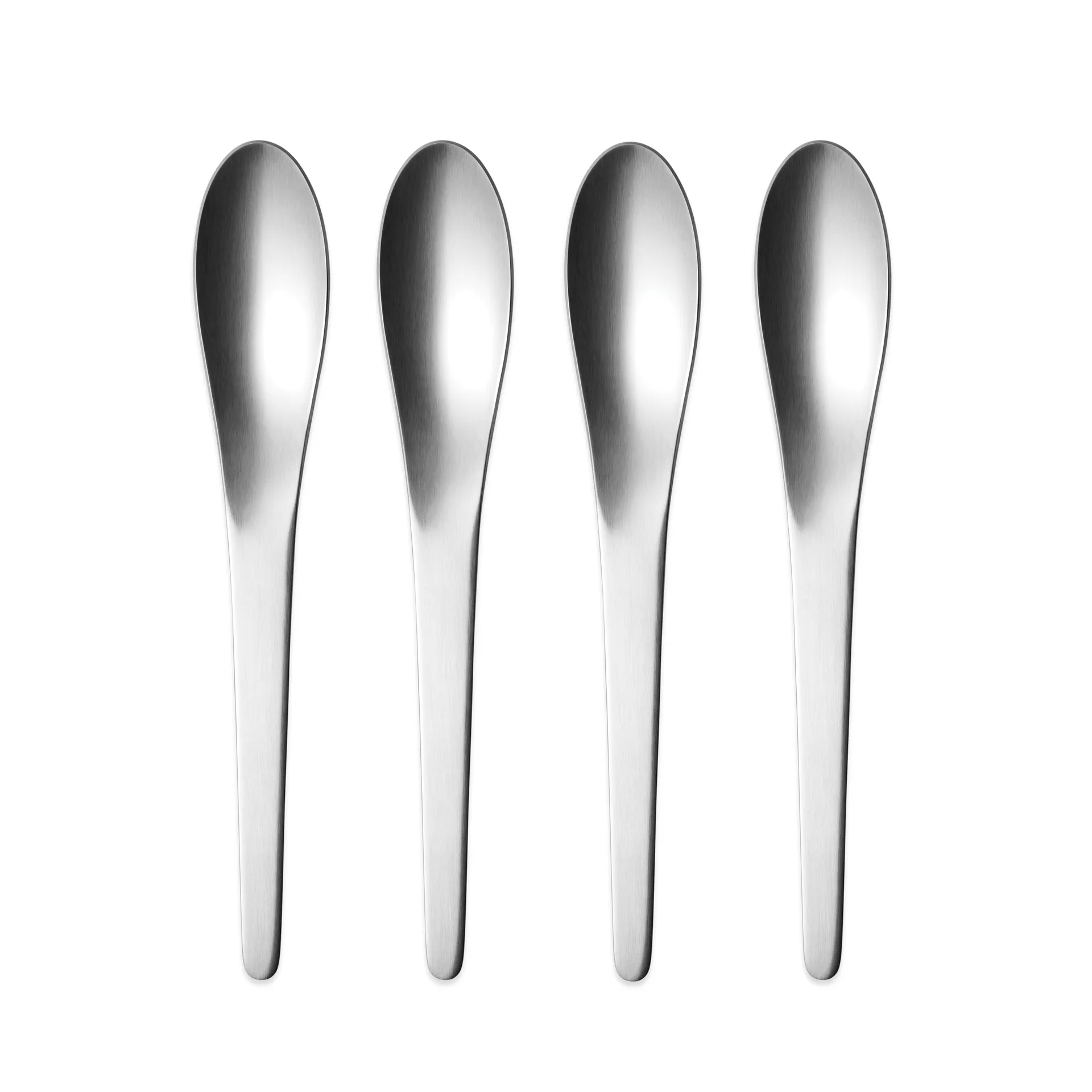 Arne Jacobsen dessertskje, 4-stk. Georg Jensen
