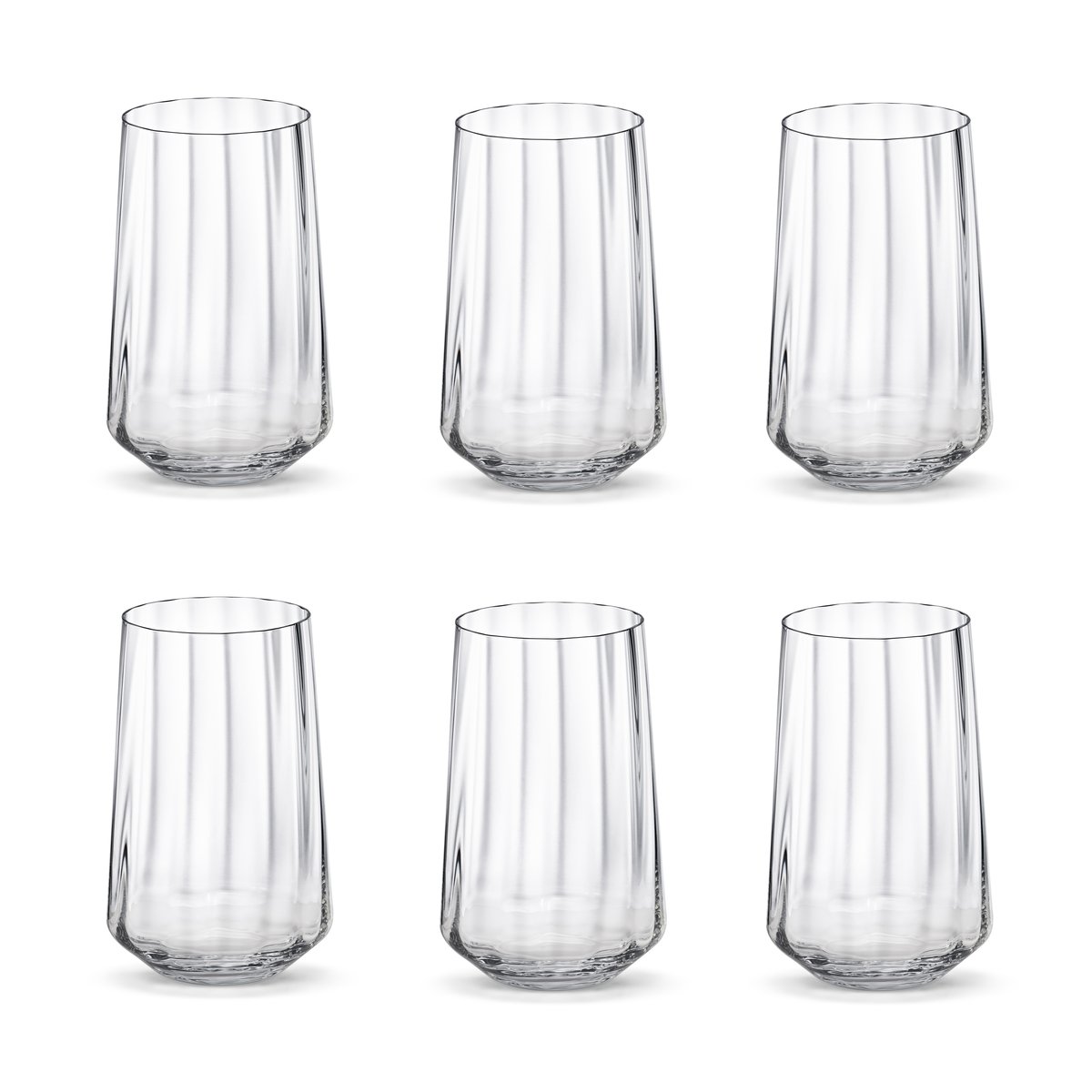 Georg Jensen Bernadotte drikkeglass hyt 38 cl 6-stk. Krystallinsk
