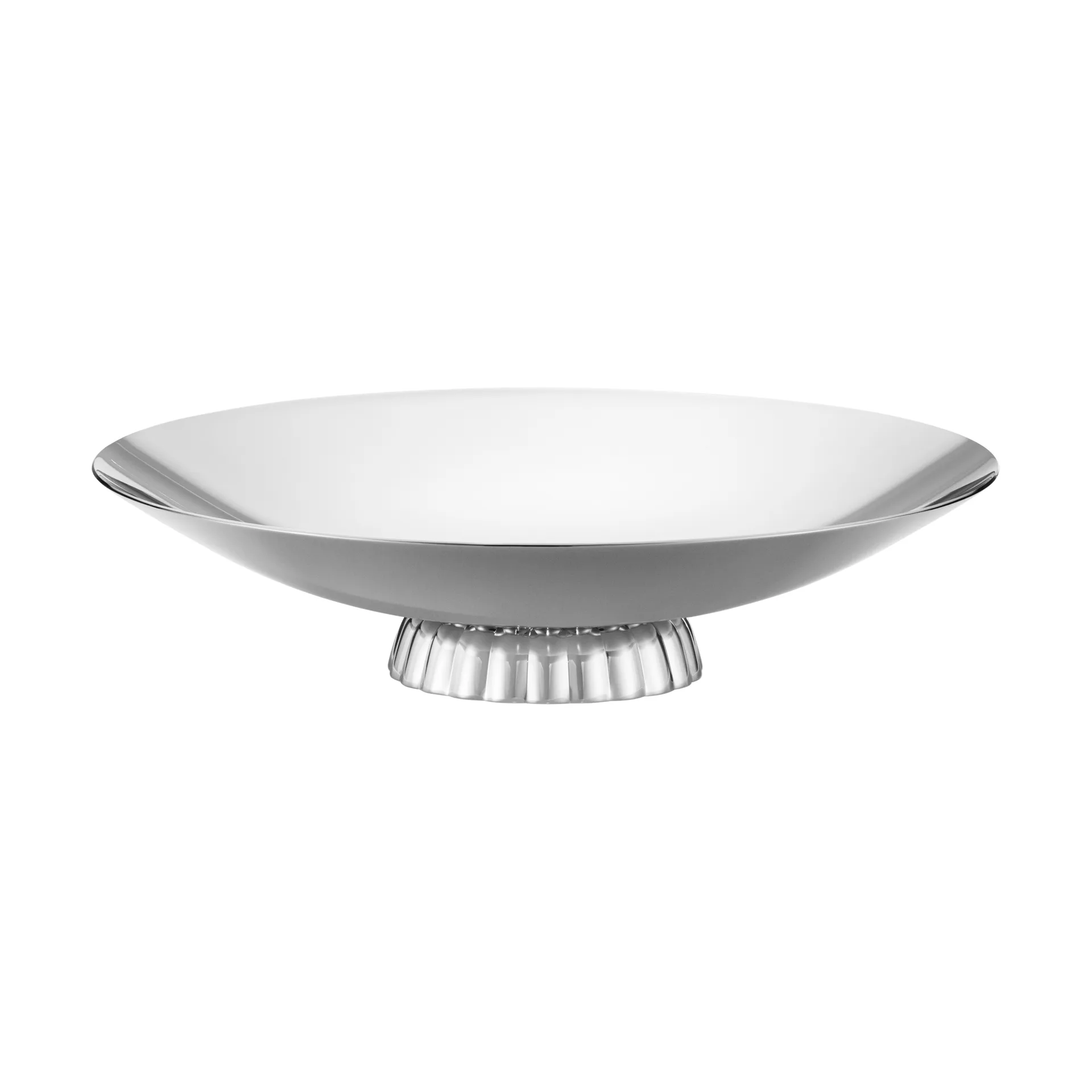 Bernadotte lavt serveringsfat, Rustfritt stål, Ø28 cm Georg Jensen