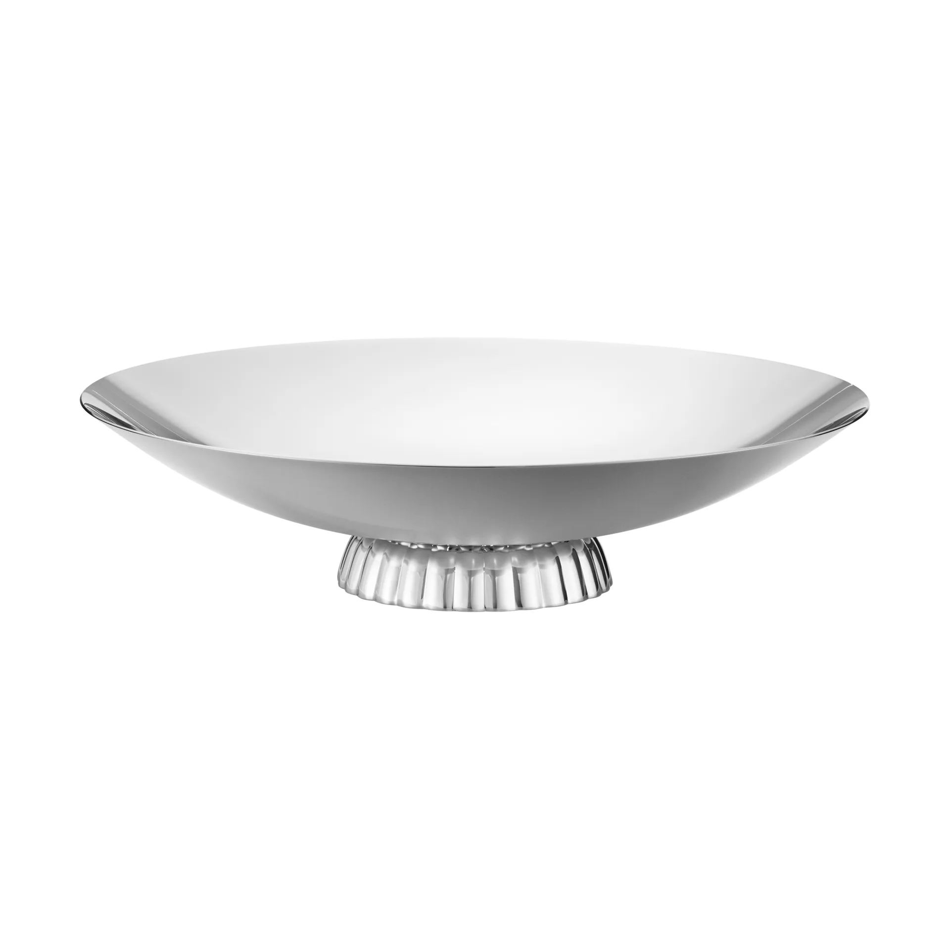 Bernadotte lavt serveringsfat, Rustfritt stål, Ø34 cm Georg Jensen