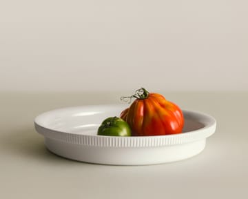 Bernadotte ovnsform Ø28,6 cm - Hvit - Georg Jensen