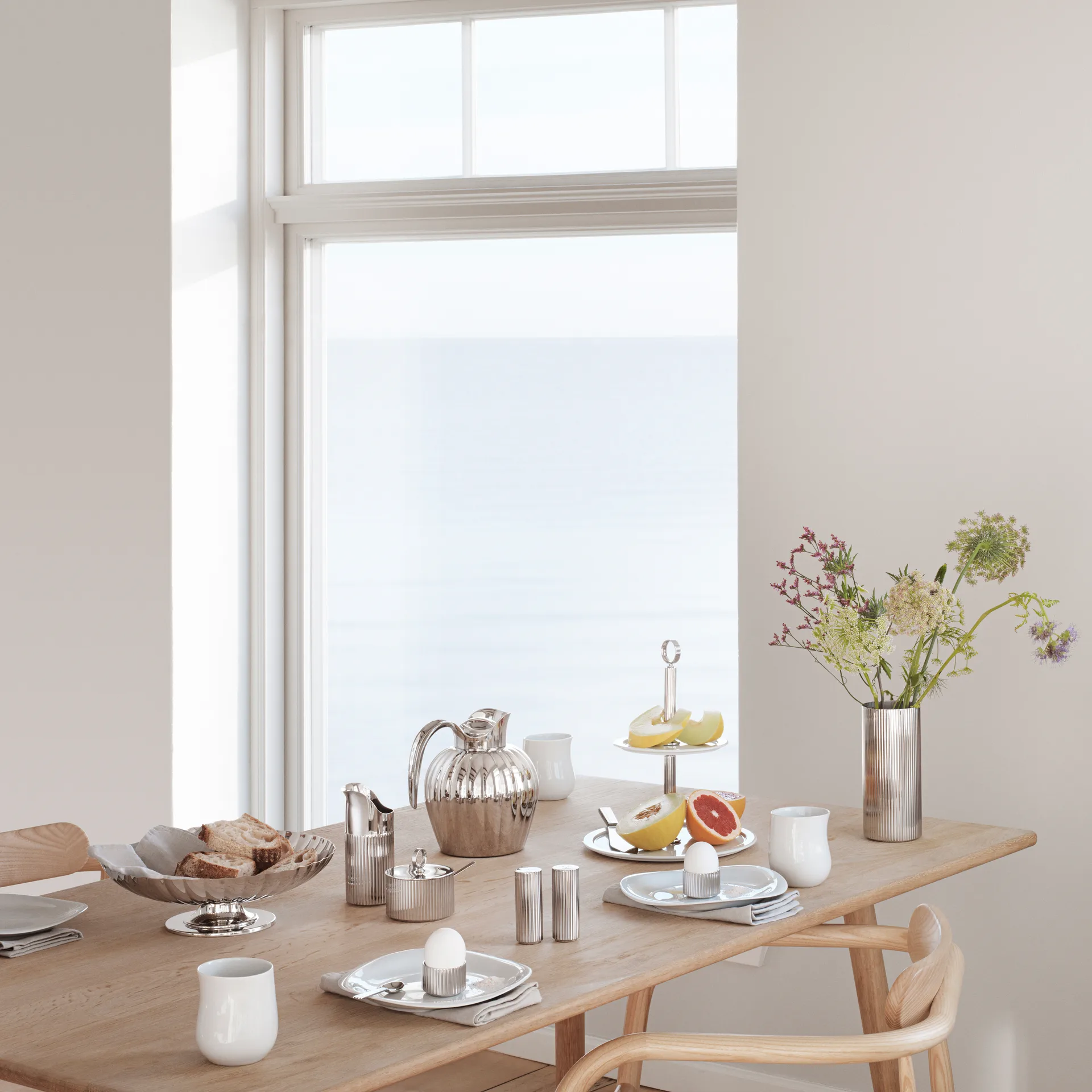 Bernadotte termokanne pushlokk, 0,8 L Georg Jensen