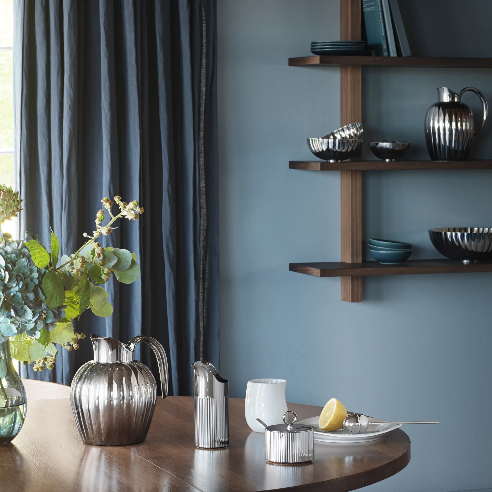 Bernadotte termokanne pushlokk, 0,8 L Georg Jensen