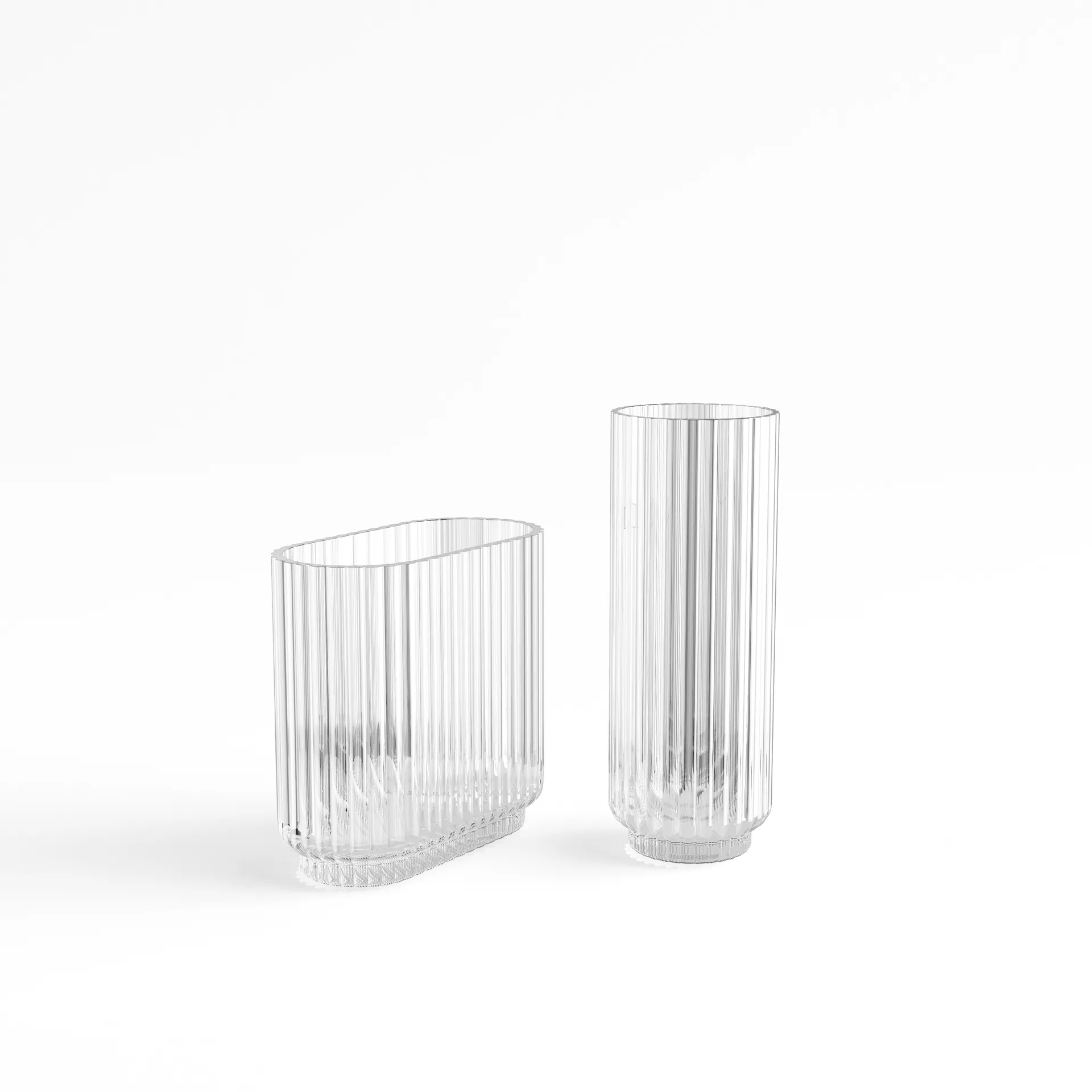 Bernadotte vase rund, Klar Georg Jensen