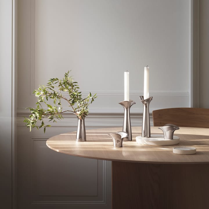Bloom Botanica lysestake 2-stk., Rustfritt stål Georg Jensen