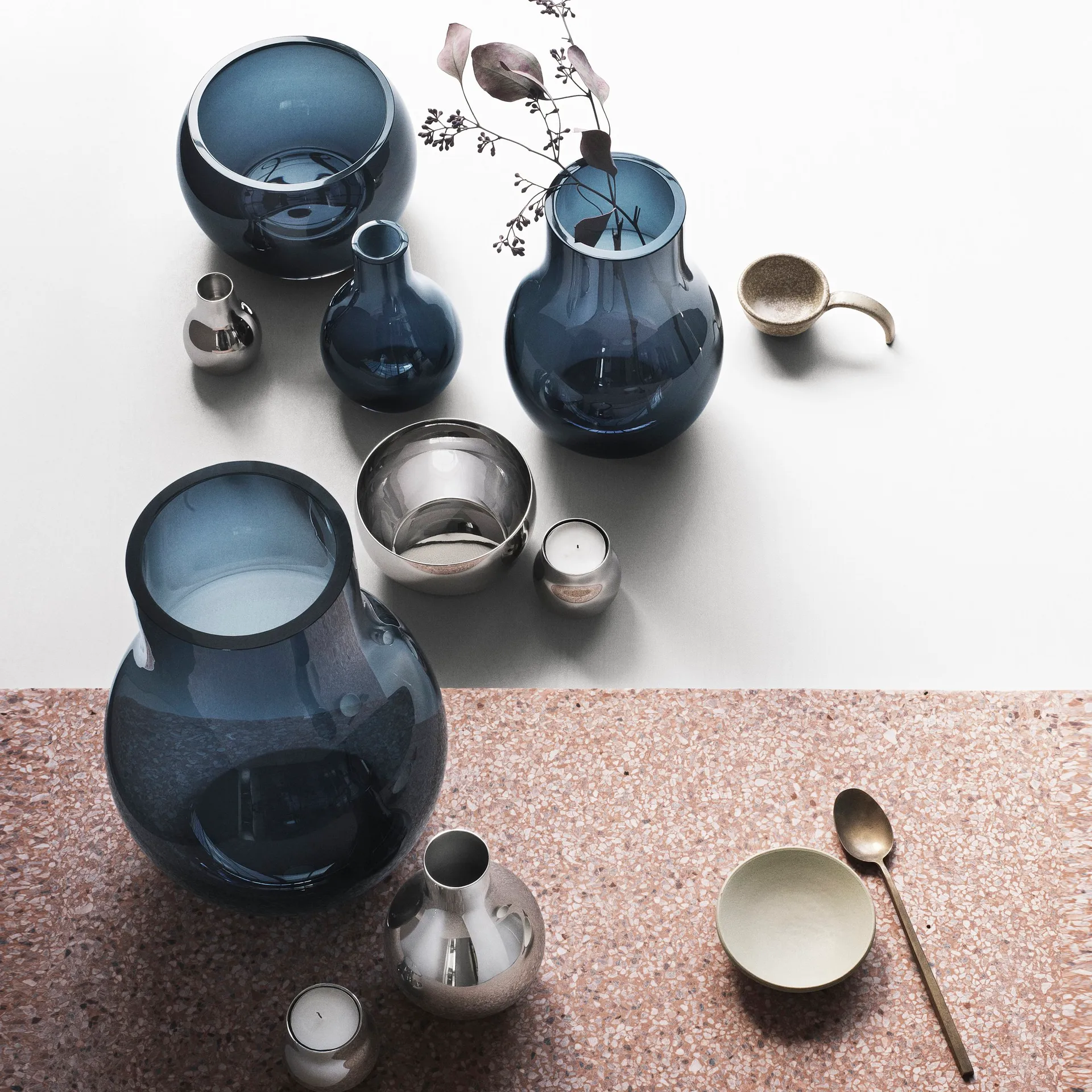 Cafu glassvase blå, ekstra liten, 14,8 cm Georg Jensen