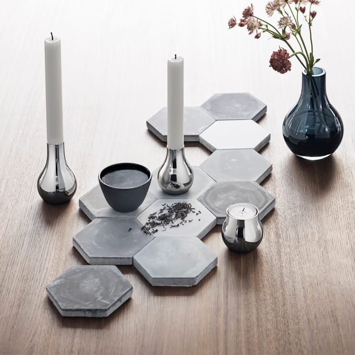 Cafu lyslykt 2-pakk - rustfritt stål - Georg Jensen