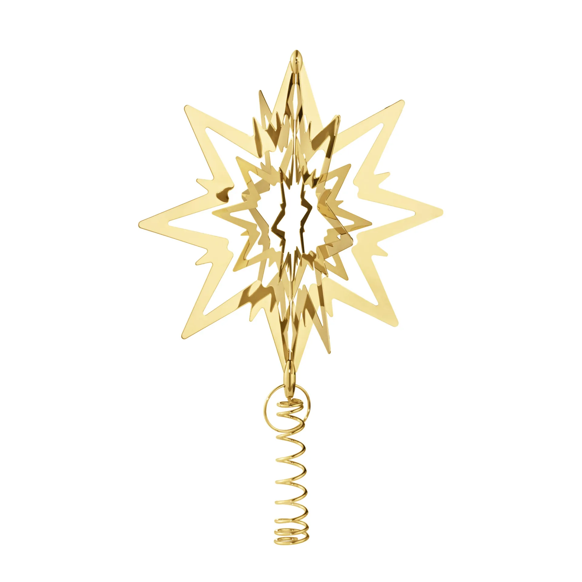 Christmas Collectibles julestjerne medium, Gullbelagt Georg Jensen