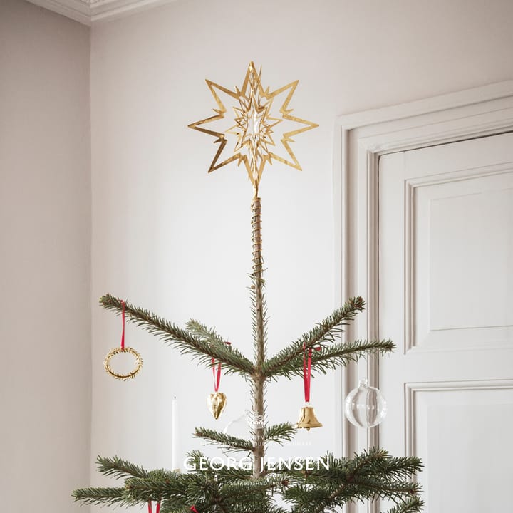 Christmas Collectibles julestjerne stor, Gullbelagt Georg Jensen