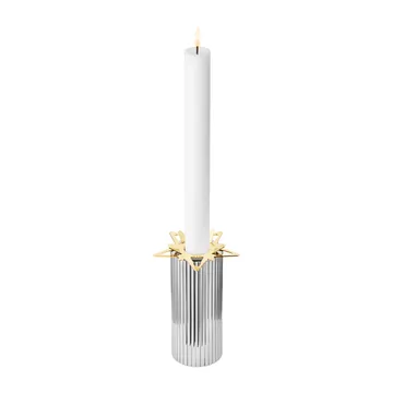 Classic christmas lysmansjett stjerne 2-pakning - Gull - Georg Jensen