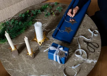 Classic christmas lysmansjett stjerne 2-pakning - Gull - Georg Jensen