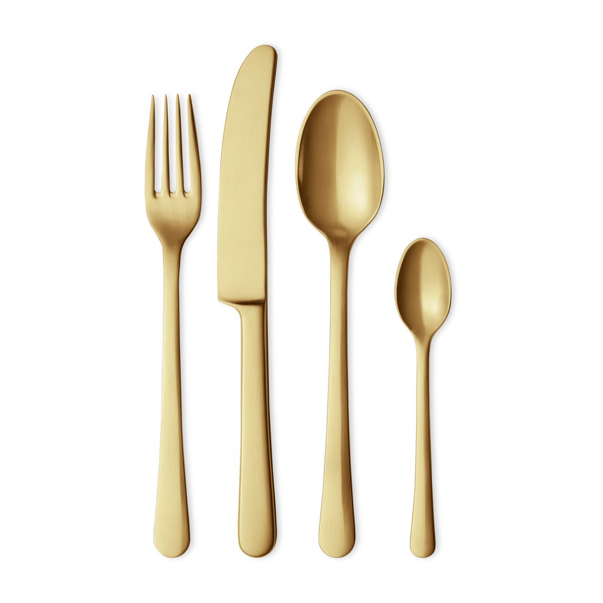 Georg Jensen Copenhagen gavesett bestikk 4 deler Matt gull